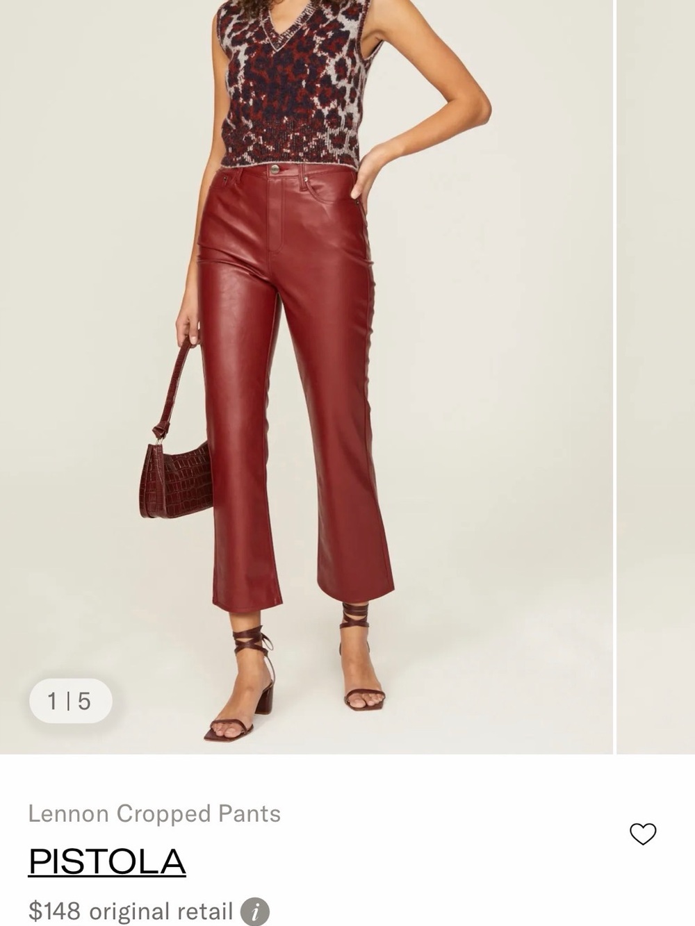 Pistola Red  Straight Leg Jeans